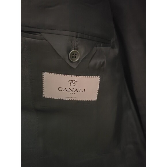 Canali Blazer Mens 42R Gray 100% Wool Made in Italy 2 Button Double Vent 4260 - Picture 9 of 16